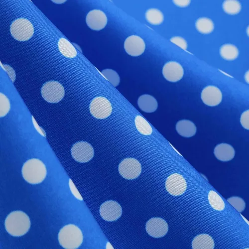 Vista 7 de Vestidos elegantes para mujer, casual, lunares, manga abombada, de un solo botonadura, manga corta, cuello cuadrado, vestido de retazos con vuelo