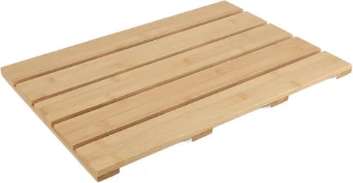 Vista 4 de Fydun Nonslip Bath Mat - EcoFriendly Wooden Shower Mat Bathroom, Kitchen, and Entrance - Easy, Comfortable Foot Support, Design