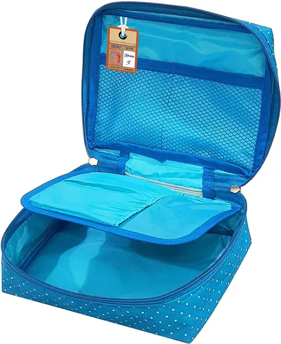 Vista 4 de atorakushon Estuche de viaje para maquillaje, organizador de cosméticos, bolsa de almacenamiento portátil para artistas, bolsa con cremallera
