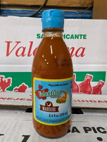 Vista 2 de Valentina Salsa Picante - Mariscos (paquete de 2) 8.4 fl oz ea - Hecho en México