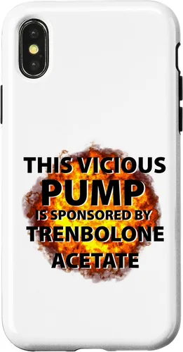 Vista 5 de iPhone 12 mini Funny Vicious Pump Is Sponsored By Tren Trenbolone Acetate Case