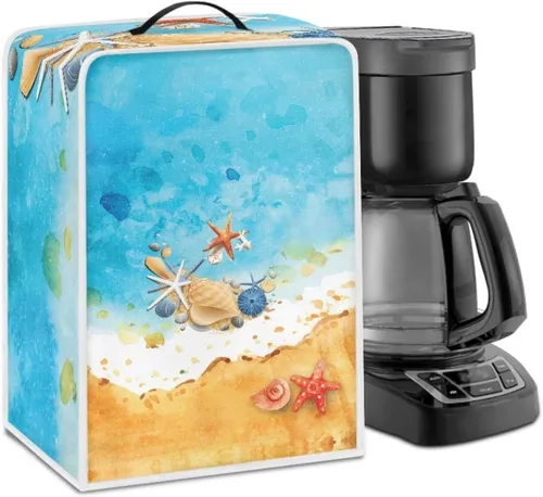 Vista 62 de Cubiertas antipolvo para máquina de café cruzado con bandera estadounidense, para mezclador, máquina de jugo, mantiene la cocina y la oficina