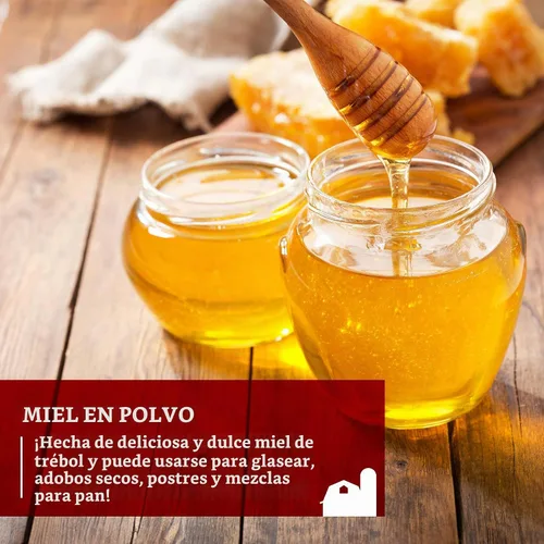 Vista 3 de Hoosier Hill Farm Miel en polvo premium, 1.5LB (paquete de 1) Polvo de miel para hornear, frotaciones secas, té y glaseados. Edulcorante granulado