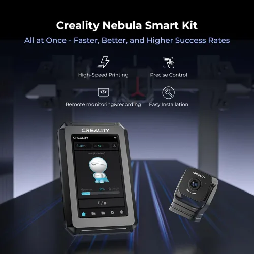 Vista 2 de Kit Inteligente Creality Nebula, Plataforma de Impresión de Alta Velocidad con Cámara 3D Nebula, Pantalla Táctil de 4.3 Pulgadas, Monitoreo Remoto
