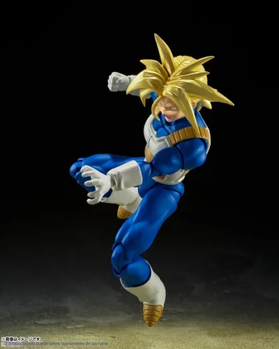 Vista 9 de TAMASHII NATIONS - Dragon Ball Z - Super Saiyan Trunks -Poder Super Latente Infinito- Figura de acción S.H.Figuarts Super Saiyan Trunks -Infinite