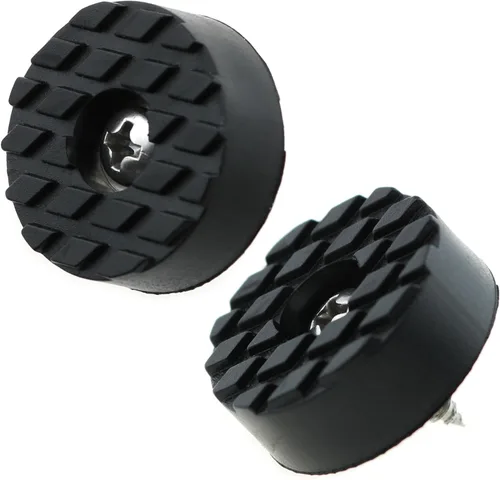 Vista 3 de 20 piezas de patas de goma roscadas redondas almohadillas antideslizantes de goma para muebles con tornillos para patas de silla, protector de piso