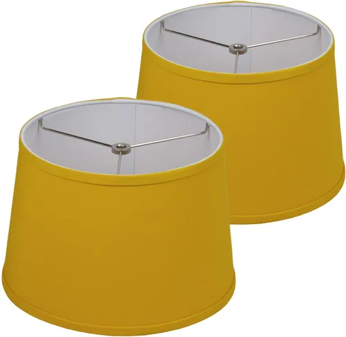 Vista 39 de FenchelShades.com - Juego de 2 pantallas de lámpara de 10 pulgadas de diámetro superior x 12 pulgadas de diámetro inferior x 8 pulgadas de altura