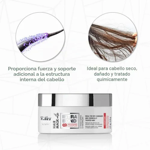 Vista 4 de Punky Mascarilla capilar con complejo Intrabond, 6 fl oz