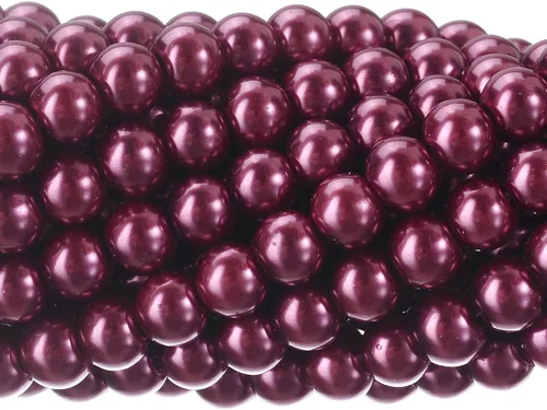 Vista 36 de RUBYCA 200 piezas de cuentas redondas de cristal checo satinado brillante pequeñas para hacer joyería 10mm Amatista Púrpura