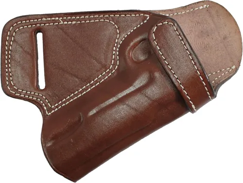 Vista 11 de YT HOBBY Funda de Pistola de Cuero Artesanal Premium SOB (Small of Back)