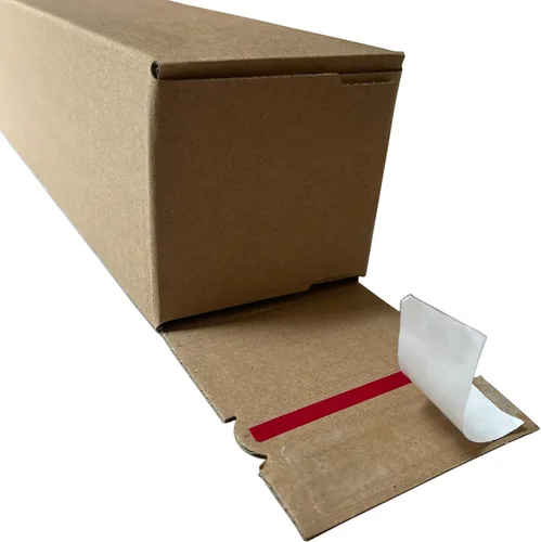 Vista 5 de (50 cajas) Productos excepcionales – 40 x 3 x 3 pulgadas – Cajas altas de cartón corrugado – Tubos de envío largos – Cartón de cartón extra fuerte