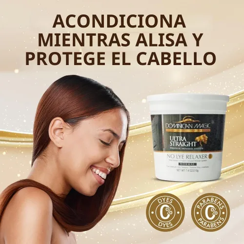 Vista 5 de Dominican Magic - Relajante de pelo ultra recto sin lejía