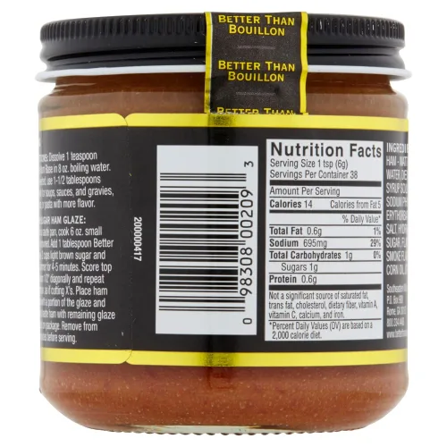 Vista 2 de Better Than Bouillon - Base de jamón premium, hecha con jamón sazonado, base mezclable para sabor añadido, 38 porciones por frasco, frasco de 8