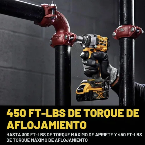 Vista 7 de DEWALT DCF923P2 ATOMIC 20V MAX* 3/8 pulgadas Llave de impacto inalámbrica con kit de yunque de anillo de cerdo