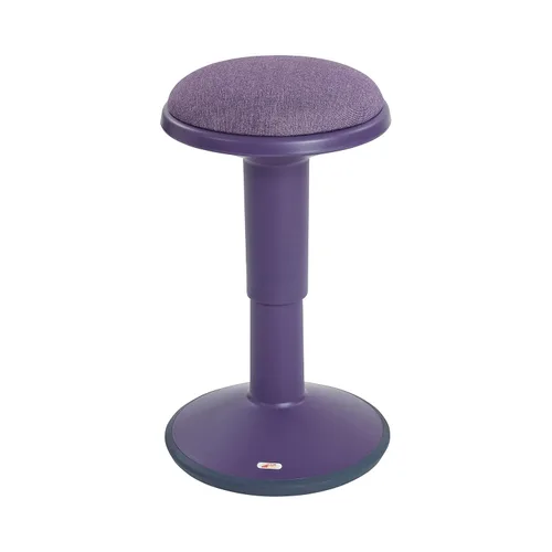 Vista 14 de ECR4Kids Taburete oscilante Sitwell con cojín, altura ajustable, asiento activo, negro