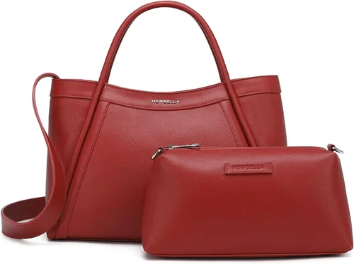 Vista 15 de NEWBELLA Kelly Bolsa Tote de Cuero Vegano para Mujeres - Elegante Bolsa Versátil de Transporte con Asa Superior, Bolso de Hombro Hobo con Monedero