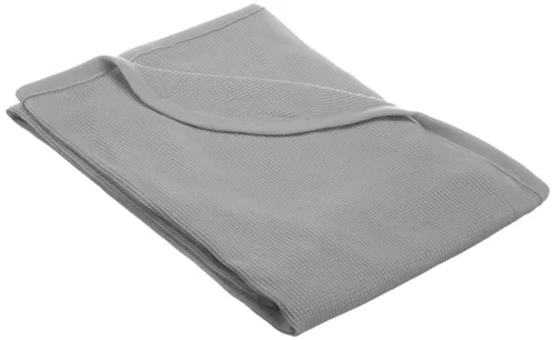Vista 11 de American Baby Company Manta de Sarro Térmico 100% Algodón para Envolver, Suave, Transpirable y Elástica, Azul, 30 x 40 pulgadas para Niños y Niñas