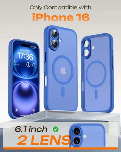Vista 865 de TOCOL Funda para iPhone 11, compatible con Magsafe, protección completa de cámara, imanes integrados, protección contra caídas, funda translúcida