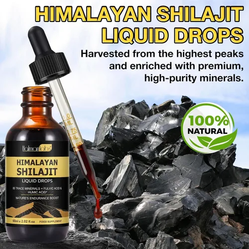 Vista 7 de Shilajit - Gota de resina orgánica pura del Himalaya, suplemento de oro líquido de resina Shilajit pura del Himalaya, gota orgánica Shilajit rica