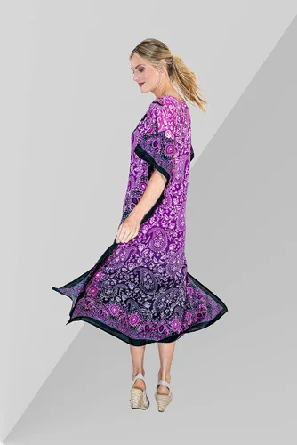 Vista 5 de Miss Lavish London Vestidos caftán para mujer, S-3XL, talla regular a extragrande
