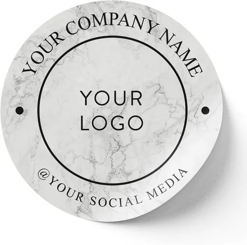 Vista 11 de Calcomanías de vinilo personalizadas con tu imagen, texto, diseño y logotipo. Etiquetas comerciales personalizadas impermeables para embalaje