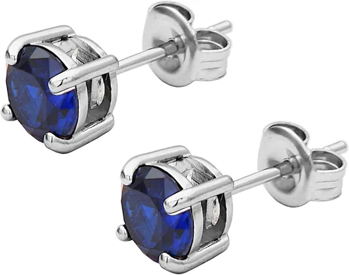 Vista 14 de Amazon Essentials Aretes redondos de plata de ley con piedra natal (anteriormente colección Amazon)