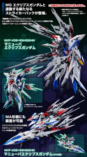 Vista 3 de BANDAI Spirits MG 1/100 Maneuver Striker Pack para Eclipse Gundam (cuerpo MS no incluido) [Importación de Japón]
