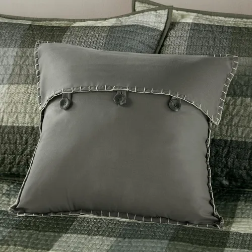 Vista 7 de Madison Park Ridge - Juego de funda para sofá cama, diseño reversible con estampado de espiga a cuadros estilo cabaña rústica, ropa de cama de lujo