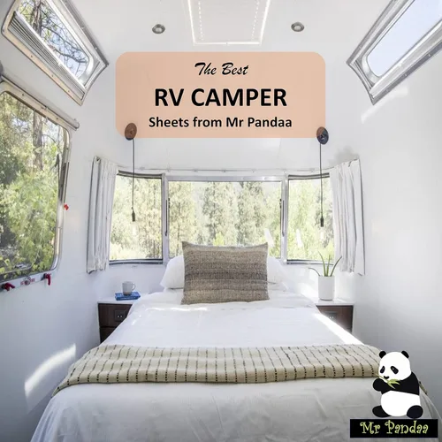Vista 3 de RV Twin - Juego de sábanas de 28 x 75 pulgadas, 400 hilos, 100% algodón egipcio suave hecho para caravanas, caravanas, barcos y autocaravanas Rayas