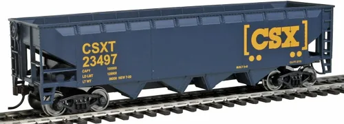 Vista 7 de Walthers Trainline Tolva compensada - Listo para funcionar- Escala HO nacional canadiense (marrón, blanco; logotipo grande)