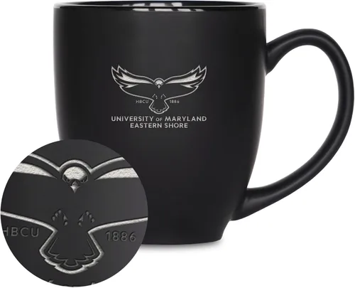 Vista 78 de Rico Industries - Taza de cerámica mate negra con grabado láser estándar de 15oz para NCAA (escuelas T & U) - Para bebidas calientes o frías