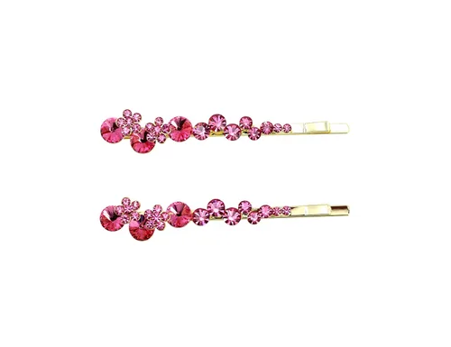 Vista 10 de Faship - Un par de pinzas para el cabello con diseño floral AB (2 unidades)