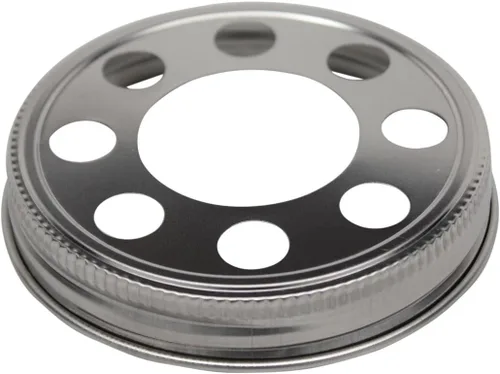 Vista 9 de Tapa de iluminación de acero inoxidable para frascos de conservas (tapa individual, boca regular)