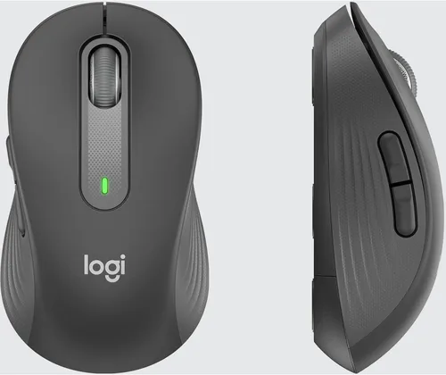 Vista 7 de Logitech Signature MK650 Combo para negocios, mouse y teclado inalámbricos, perno Logi, Bluetooth, SmartWheel, certificado globalmente Grafito