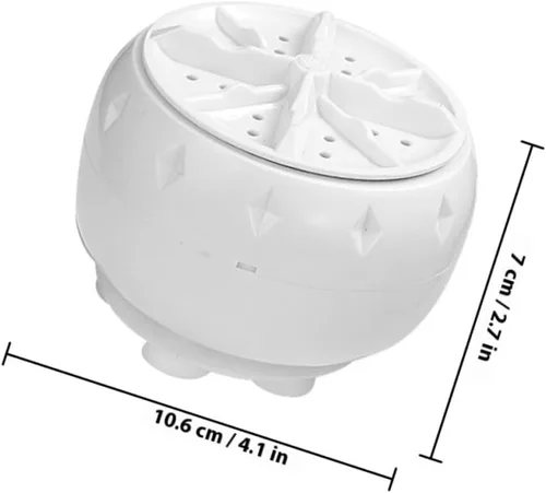 Vista 2 de Lavadora portátil de turbina ultrasónica mini lavadora de bajo consumo alimentado por USB para ropa interior Rv ropa y delicadas Lavaplatos