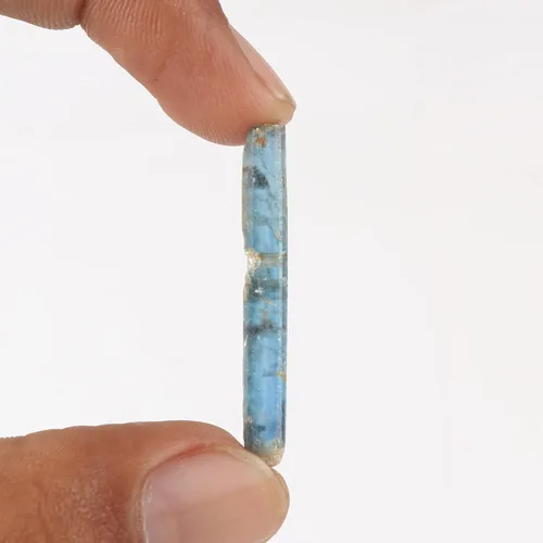 Vista 40 de GEMHUB Lápiz de cianita áspero pequeño con cristal curativo de cianita azul áspero suelto, tamaño pequeño, 9.7
