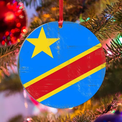 Vista 14 de Silueta de la bandera de Chile, adornos de árbol de Navidad, bandera nacional, recuerdo de país, decoraciones de Navidad, regalo de Chile, adorno