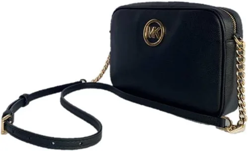 Vista 6 de Michael Kors Fulton Large EW Bandolera Cuero guijarro, Negro, Negro