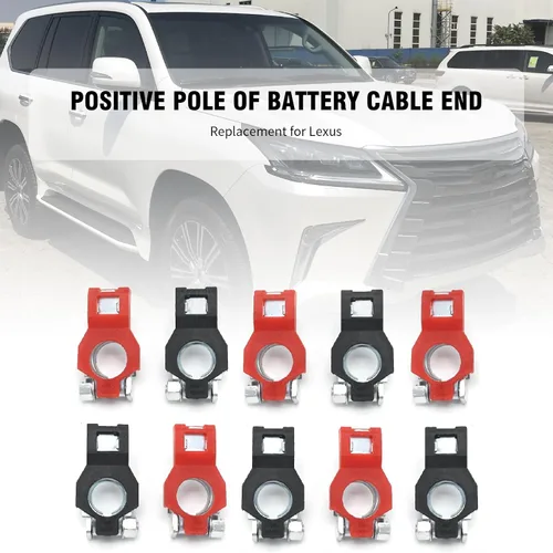 Vista 4 de Hoypeyfiy 10 piezas 24340-7F000 Reemplazo positivo de extremo de cable de batería para Lexus reemplazo para GM reemplazo para Toyota 1988-actual