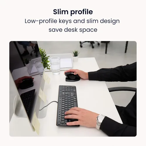 Vista 5 de Teclado Contour Balance - Teclado ergonómico compacto para aliviar el dolor de muñeca con inclinación ajustable para apoyar, compatible con Negro