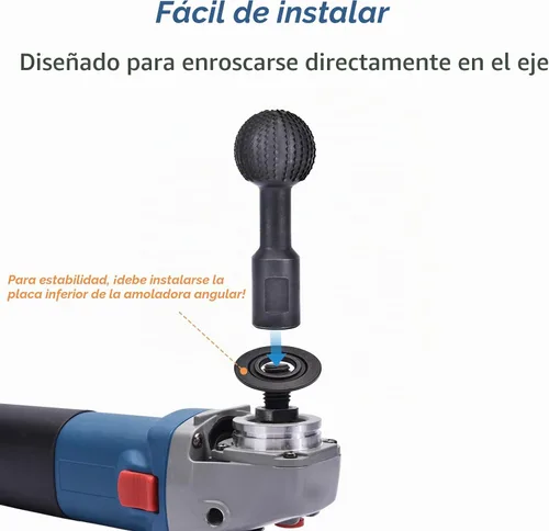 Vista 6 de JonPhoe Rebabas rotativas de esfera con roscas de 5/8-11 para amoladora angular de 4 1/2 pulgadas y 5 pulgadas, accesorios de amoladora angular