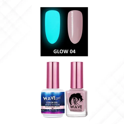 Vista 4 de Wavegel WAVEGEL - Juego de gel y esmalte de uñas a juego - Brilla en la oscuridad - # 01