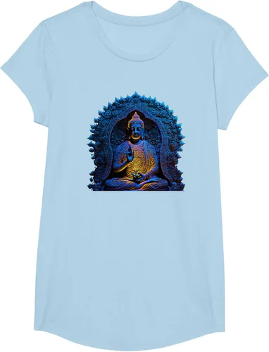 Vista 13 de Estatua de Buda Yoga Budismo Zen Buddhism Meditation T-Shirt Negro