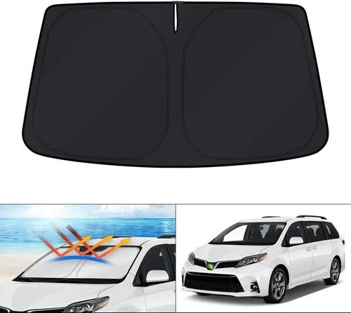 Vista 134 de KUST Parasol para parabrisas para BMW X1 F48 2016, 2017, 2018, 2019, 2020, 2021, 2022, accesorios de ajuste personalizado, parasol plegable