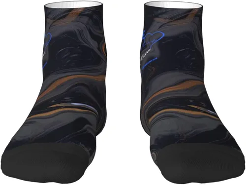 Vista 2 de Hope For A Cure Esophageal Cancer Awareness Ankle Socks Winter Low Cut Sports Warm Breathable Comfort Casual Socks For Mens And Womens