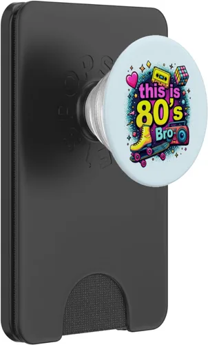 Vista 8 de Retro 80s Bro Roller boombox Cassette 80 fiesta de disfraces PopSockets adhesivo PopGrip