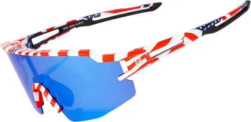 Vista 9 de ROCKBROS Polarized Sports Sunglasses Anti-Glare HD Cycling Sun Glasses Todo negro