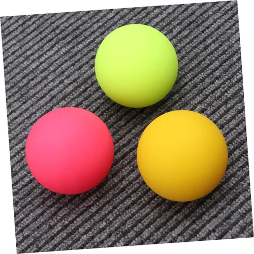 Vista 6 de Mipcase Bola de masaje de yoga de silicona para rodillo muscular y liberación miofascial rodillo trasero extra firme para terapia física y alivio