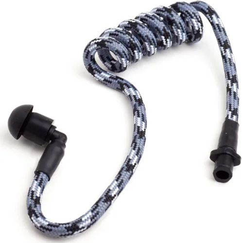 Vista 20 de Tubeez Walkie Talkie Auricular con tapones negros para los oídos – Tubo roscado de bloqueo de humedad que se adapta a cualquier auricular de radio