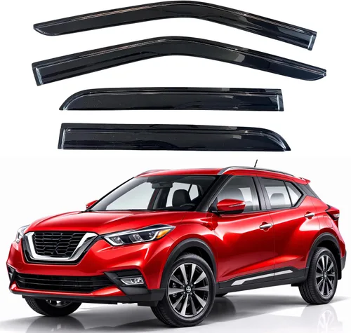 Vista 13 de KPY Protector de lluvia compatible con Toyota RAV4 1996-2000 (4 puertas), 4PC Visera de ventana Deflectores de ventilación de ventana lateral